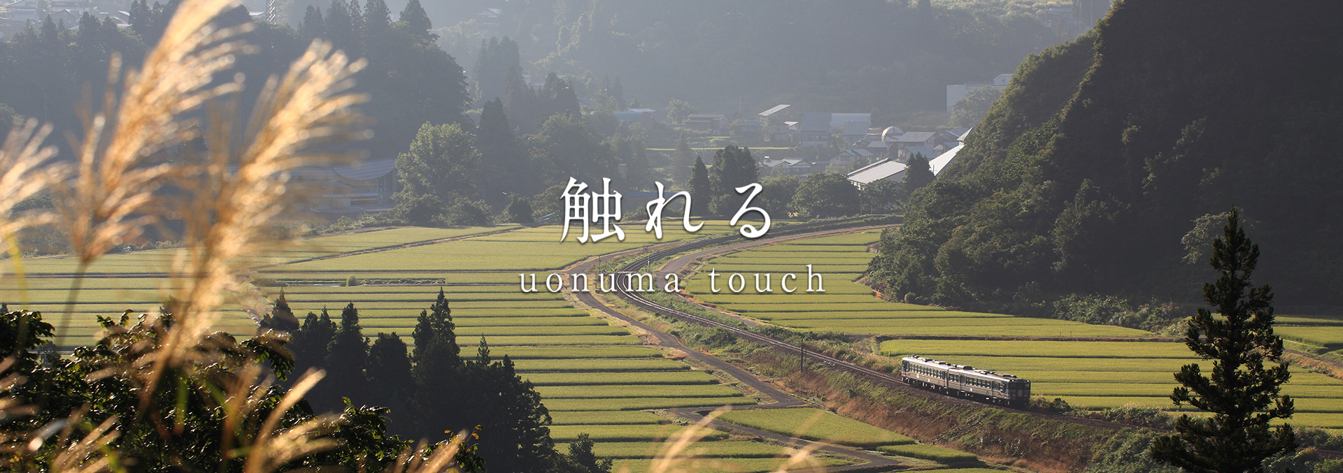 触れる